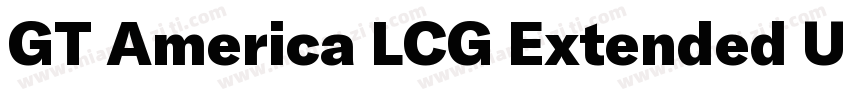 GT America LCG Extended Ultra Light字体转换